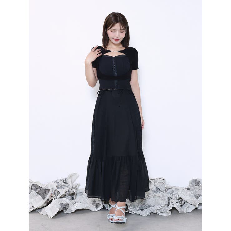 【SETUP】ギャザーロングスカート | EATME | 詳細画像11 