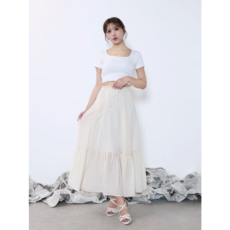 【SETUP】ギャザーロングスカート | EATME | 詳細画像23 