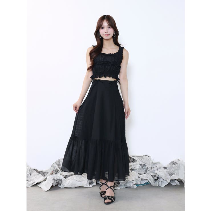 【SETUP】ギャザーロングスカート | EATME | 詳細画像3 