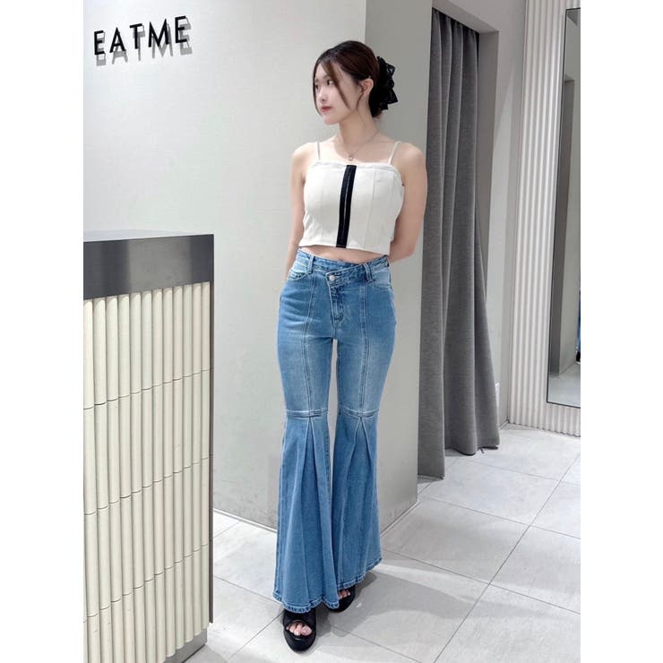 タックフレアデニムパンツ | EATME | 詳細画像12 