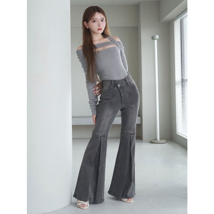 タックフレアデニムパンツ | EATME | 詳細画像21 