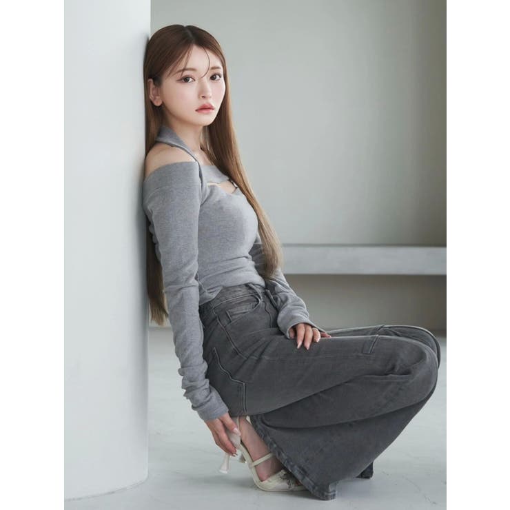 タックフレアデニムパンツ | EATME | 詳細画像24 