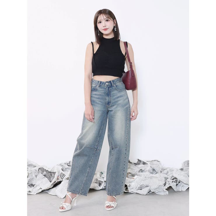 カーブシルエットデニムパンツ | EATME | 詳細画像12 