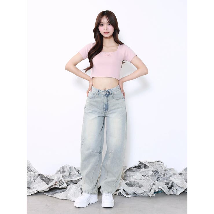 カーブシルエットデニムパンツ | EATME | 詳細画像19 