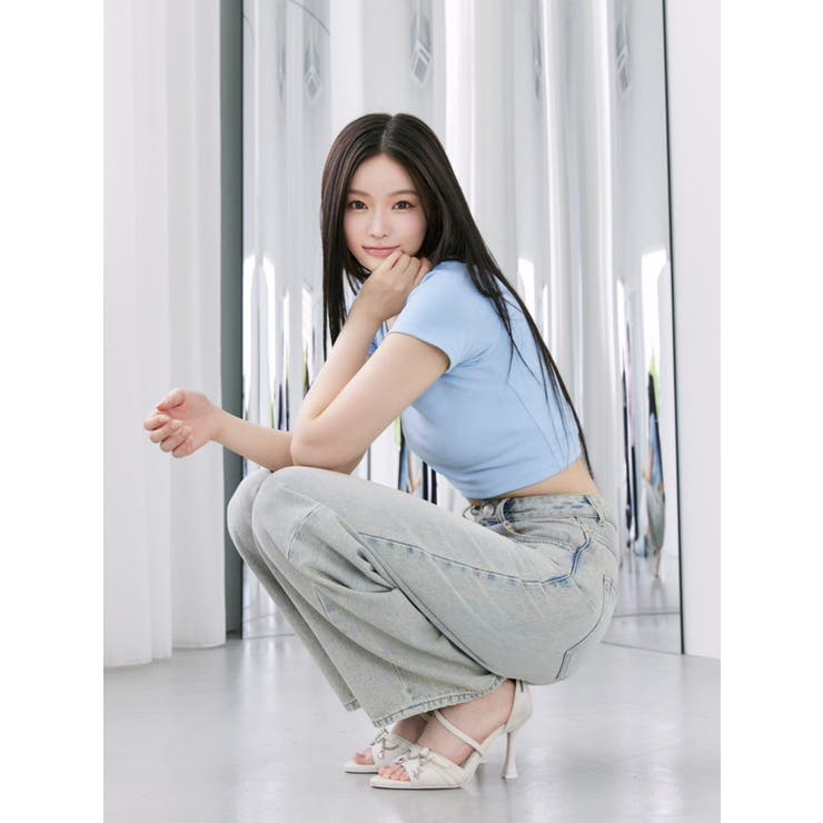 カーブシルエットデニムパンツ | EATME | 詳細画像2 