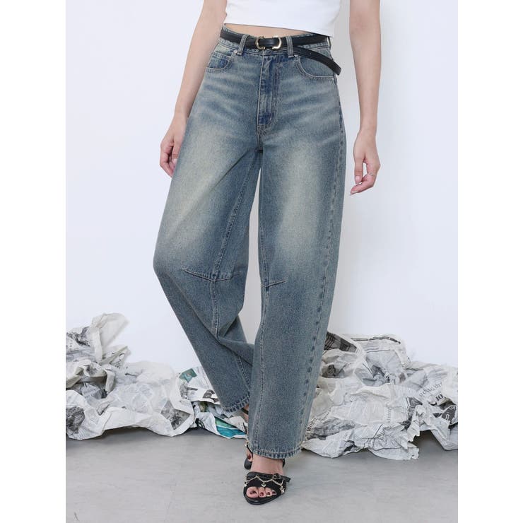 カーブシルエットデニムパンツ | EATME | 詳細画像9 