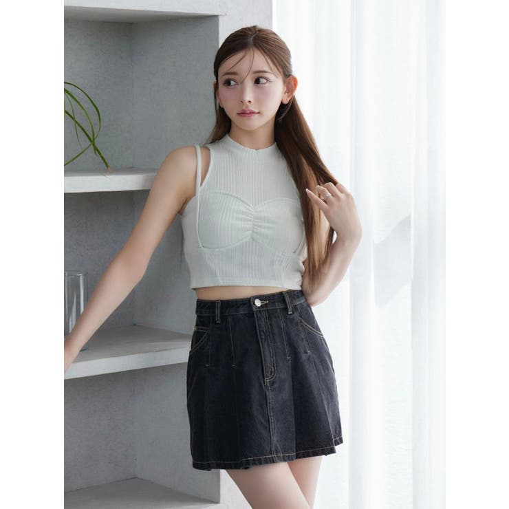 FRONTプリーツデニムスカート | EATME | 詳細画像26 