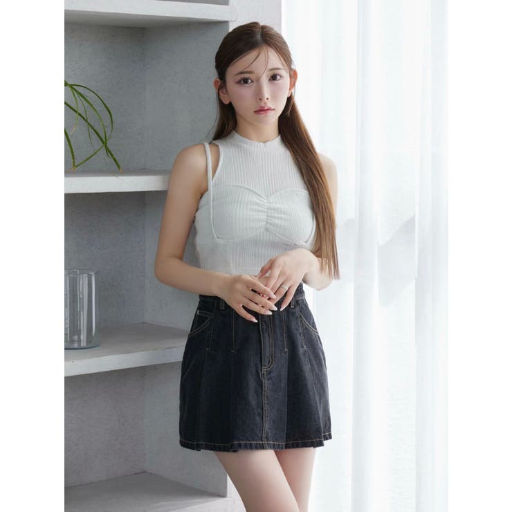 FRONTプリーツデニムスカート | EATME | 詳細画像28 