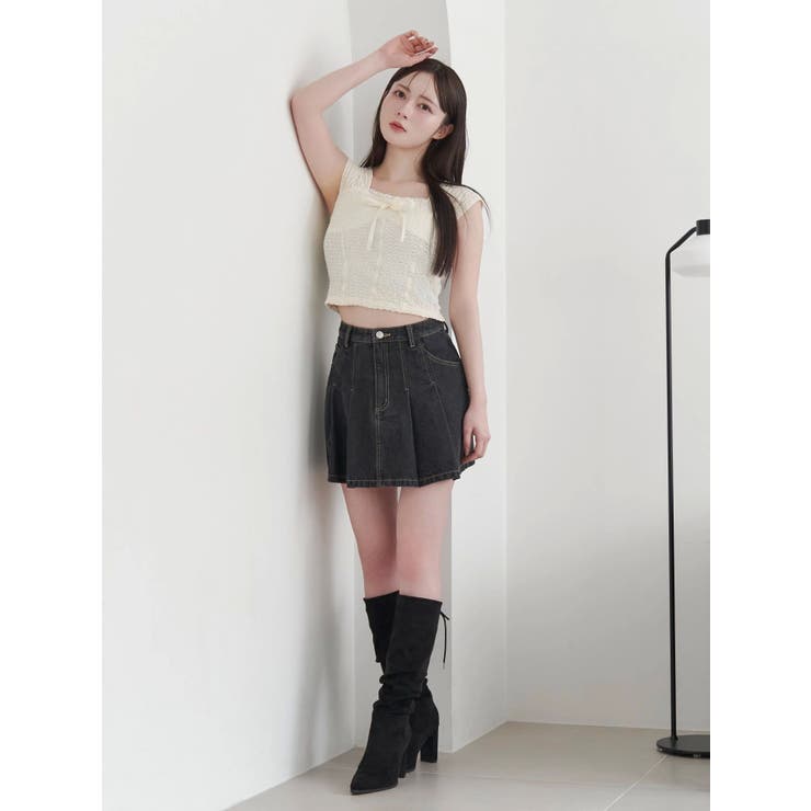 FRONTプリーツデニムスカート | EATME | 詳細画像34 