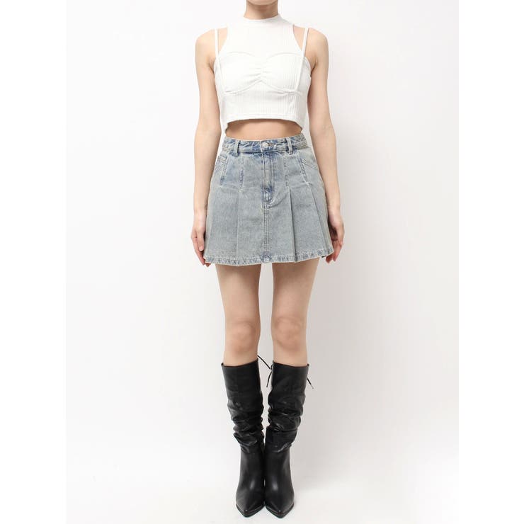 FRONTプリーツデニムスカート | EATME | 詳細画像43 