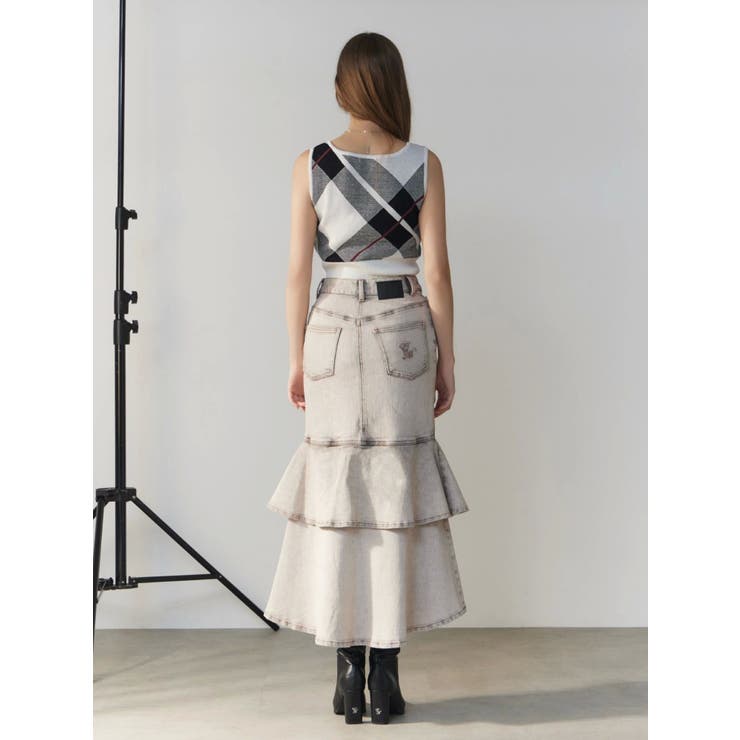 フレアマーメイドデニムスカート | EATME | 詳細画像24 