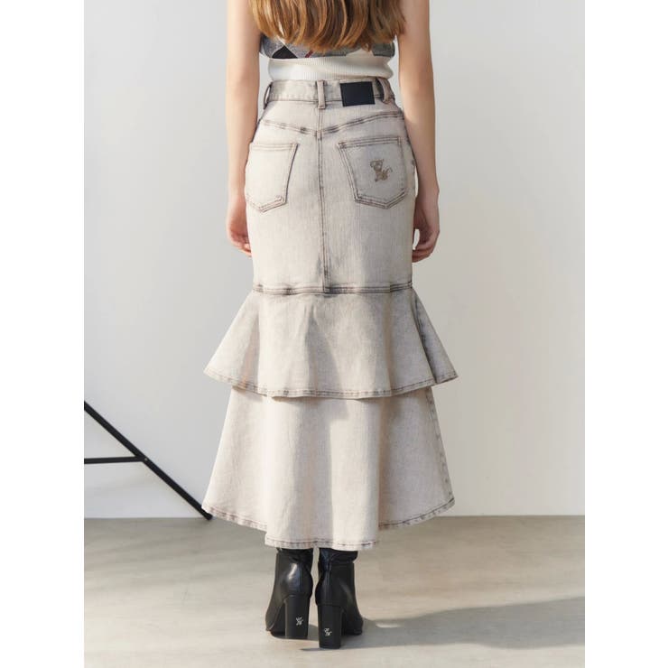 フレアマーメイドデニムスカート | EATME | 詳細画像26 
