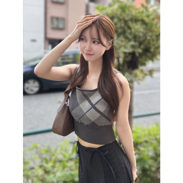 チェックニットTOP | EATME | 詳細画像15 