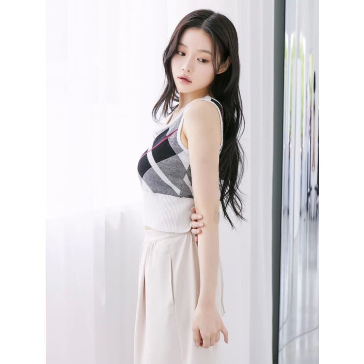 チェックニットTOP | EATME | 詳細画像20 