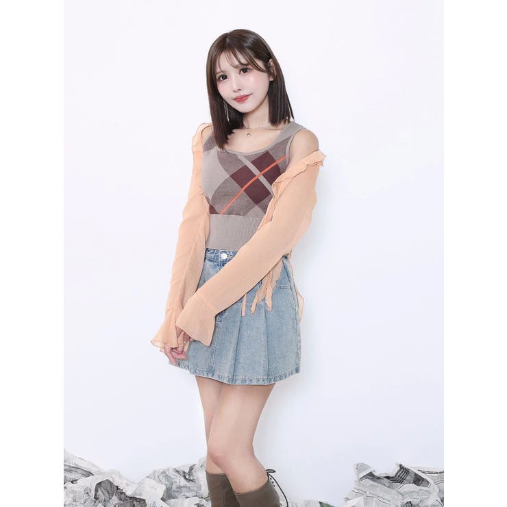 チェックニットTOP | EATME | 詳細画像30 