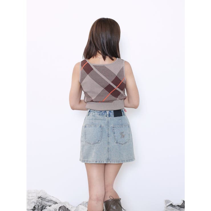 チェックニットTOP | EATME | 詳細画像9 