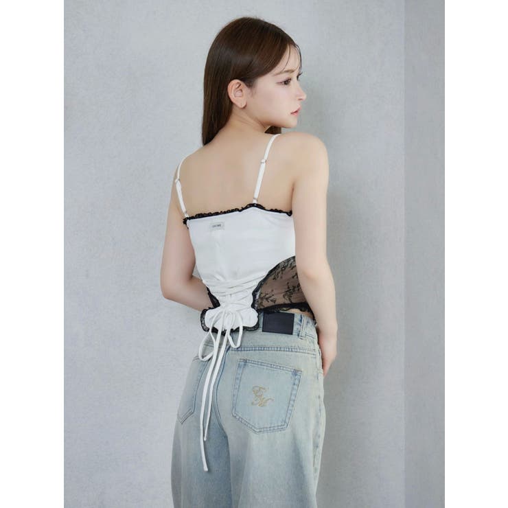 EATME イートミー サロペット パンツ レース ホワイト レースキャミTOP[品番：MKSW0065411]｜EATME（イートミー）の