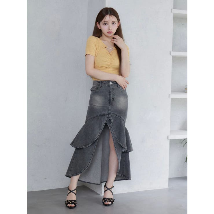 ホルターネックレイヤードリブTOP | EATME | 詳細画像14 