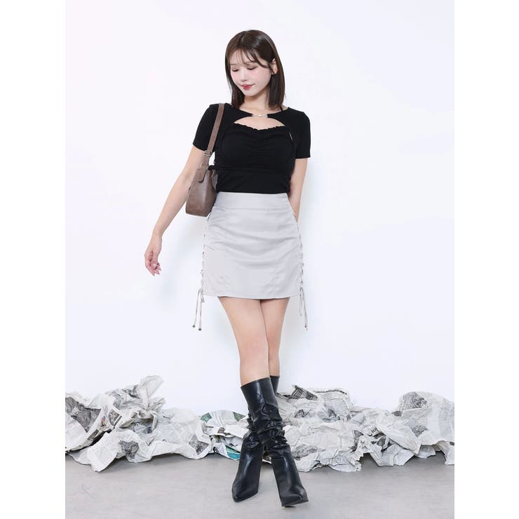 ホルターネックレイヤードリブTOP | EATME | 詳細画像18 