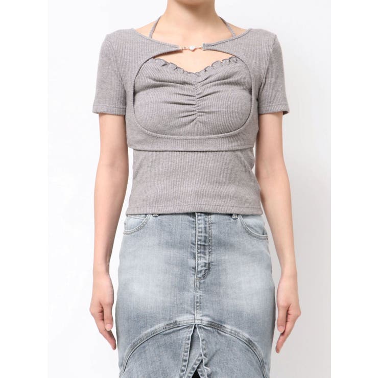 ホルターネックレイヤードリブTOP | EATME | 詳細画像20 