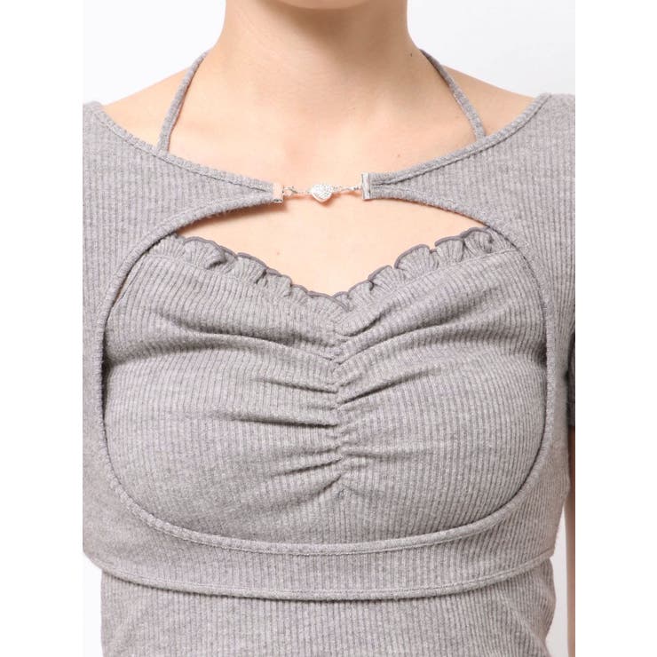 ホルターネックレイヤードリブTOP | EATME | 詳細画像23 