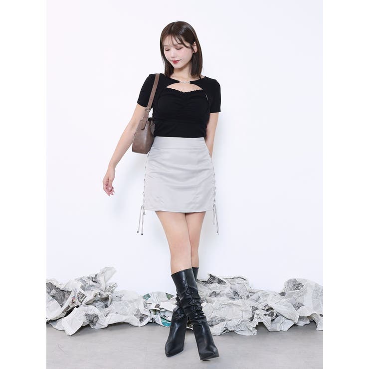 ホルターネックレイヤードリブTOP | EATME | 詳細画像3 