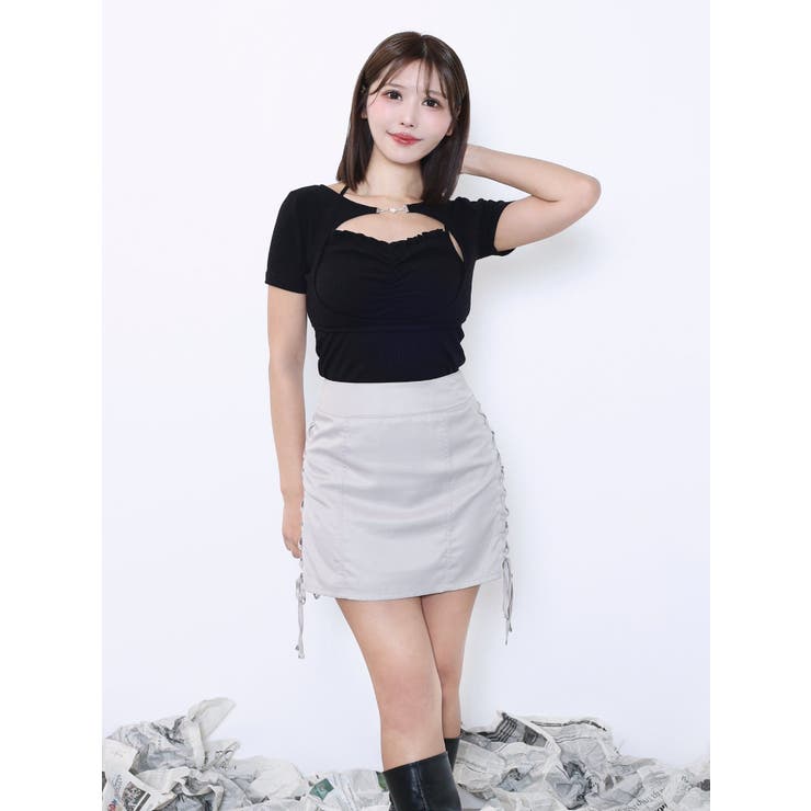 ホルターネックレイヤードリブTOP | EATME | 詳細画像5 