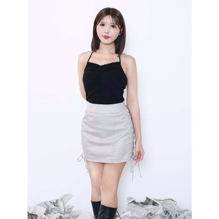 ホルターネックレイヤードリブTOP | EATME | 詳細画像6 