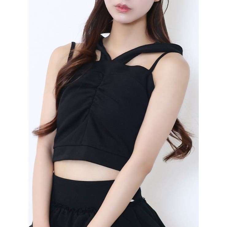 ブラック | 【SETUP着用可】フーディーベアTOP | EATME