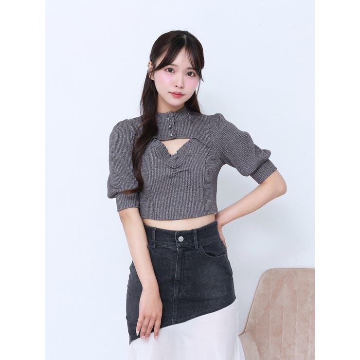 ビジューボタンデコルテリブTOP | EATME | 詳細画像10 