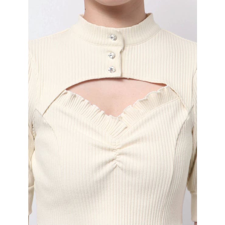 ビジューボタンデコルテリブTOP | EATME | 詳細画像25 