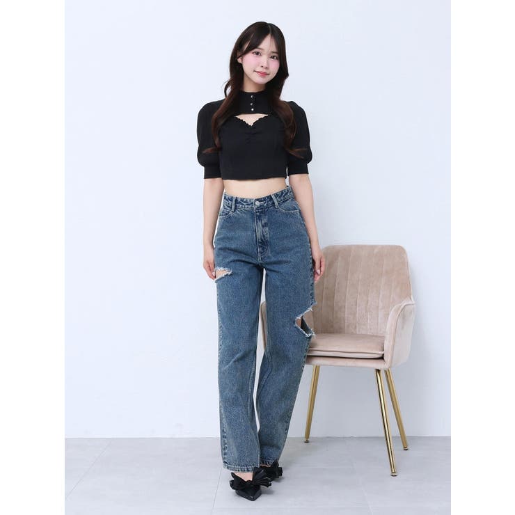 ビジューボタンデコルテリブTOP | EATME | 詳細画像47 