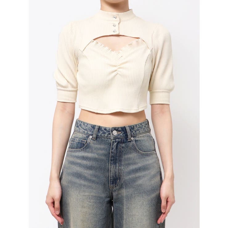 ビジューボタンデコルテリブTOP | EATME | 詳細画像49 