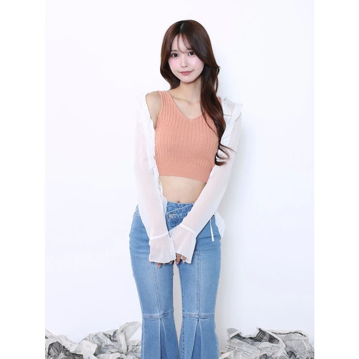 カップ付きリブニットトップス | EATME | 詳細画像26 