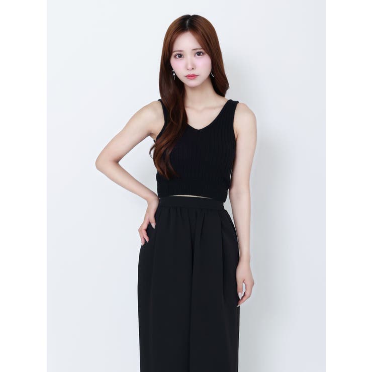 カップ付きリブニットトップス | EATME | 詳細画像3 