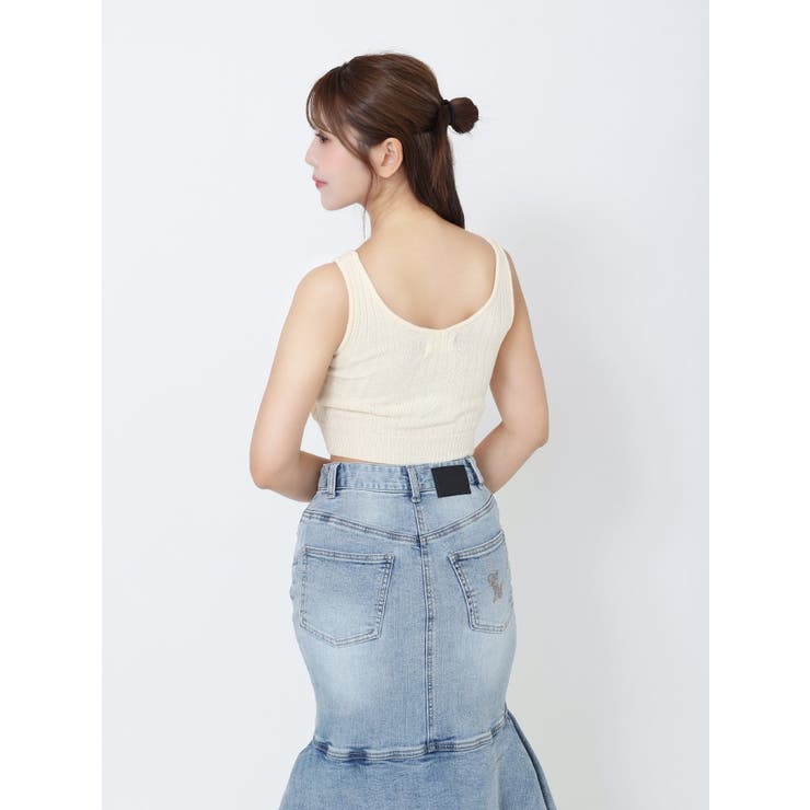 カップ付きリブニットトップス | EATME | 詳細画像6 