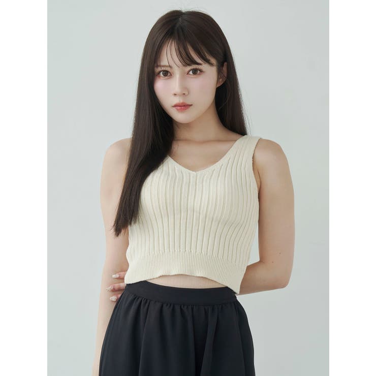 カップ付きリブニットトップス | EATME | 詳細画像7 