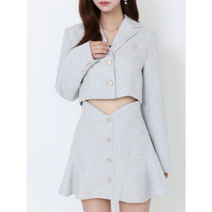 グレー | 【SETUP】ツイード テーラードジャケット | EATME