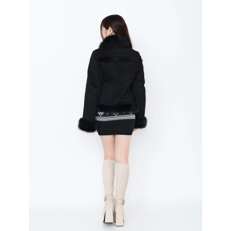 フェイクファーカラーベルトジャケット[品番：MKSW0066392]｜EATME