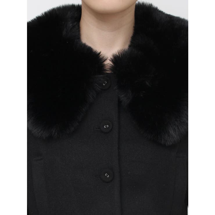 フェイクファーカラージャケット[品番：MKSW0067052]｜EATME