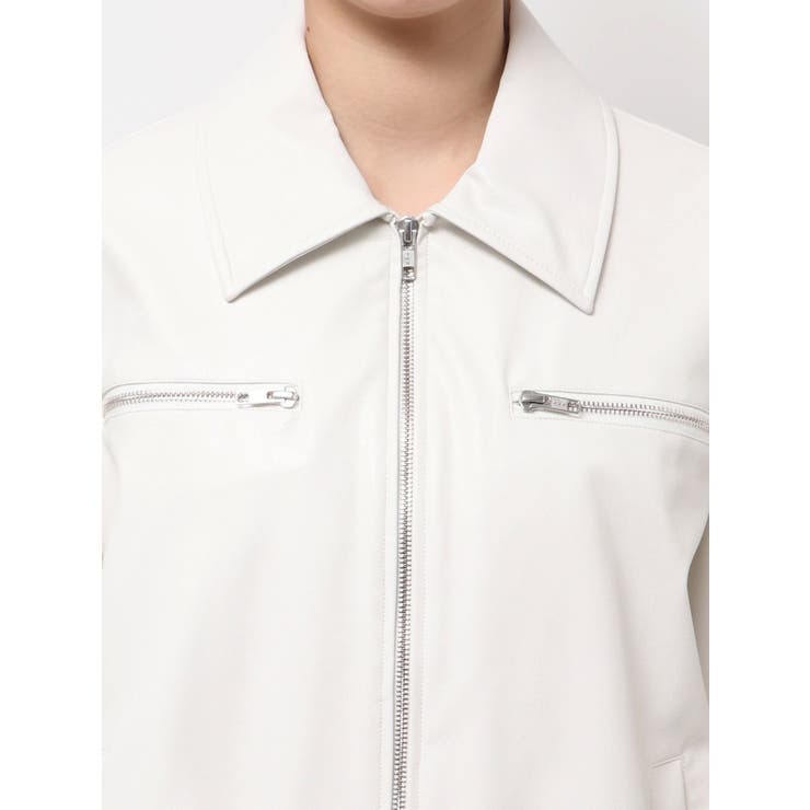 【SETUP】ヴィンテージライクフェイクレザーブルゾン | EATME | 詳細画像46 