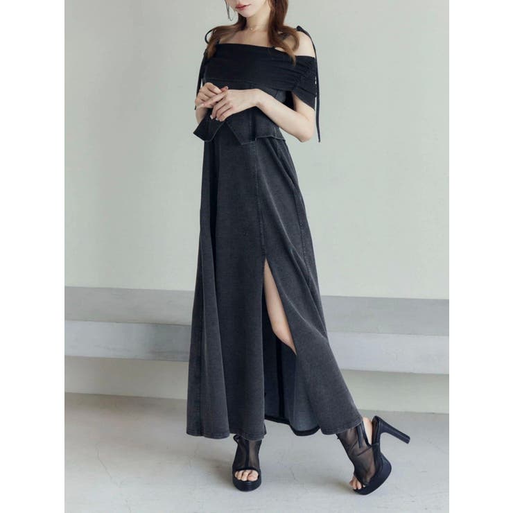 ディープスリットオフショルワンピース | EATME | 詳細画像1 