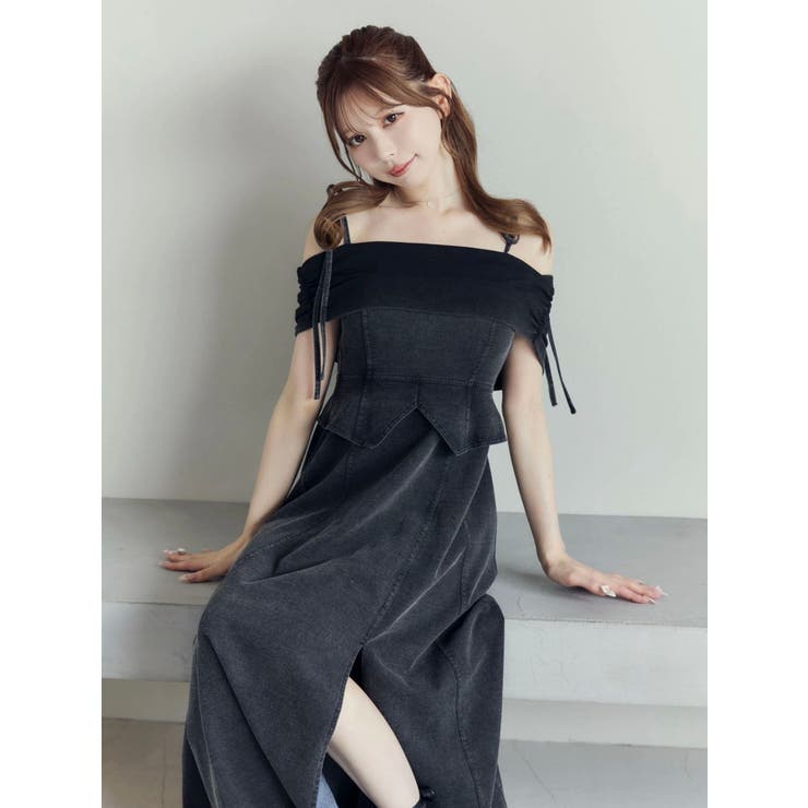 ディープスリットオフショルワンピース | EATME | 詳細画像26 