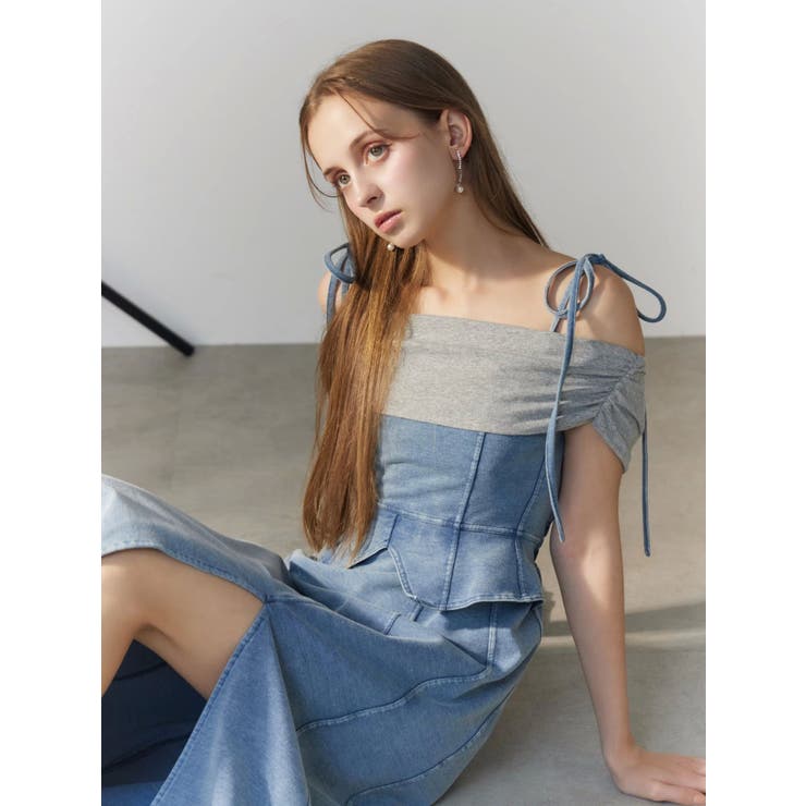 ディープスリットオフショルワンピース | EATME | 詳細画像32 