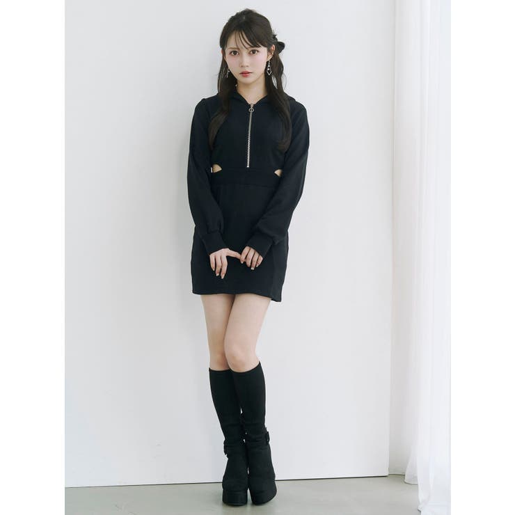 カットアウトフーディーワンピース | EATME | 詳細画像17 