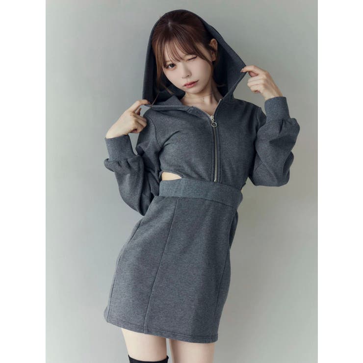 カットアウトフーディーワンピース | EATME | 詳細画像18 