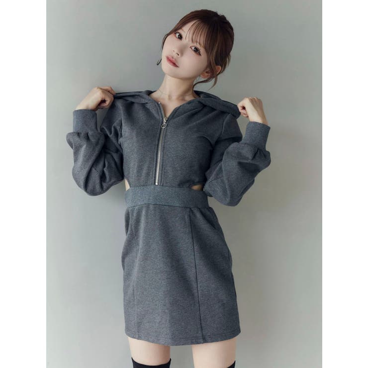 カットアウトフーディーワンピース | EATME | 詳細画像19 