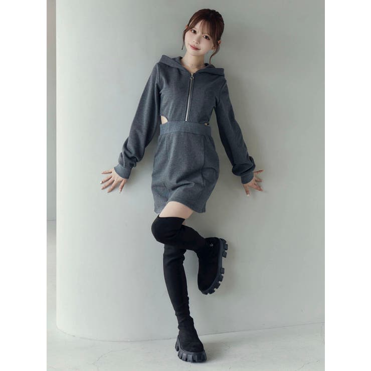 カットアウトフーディーワンピース | EATME | 詳細画像21 