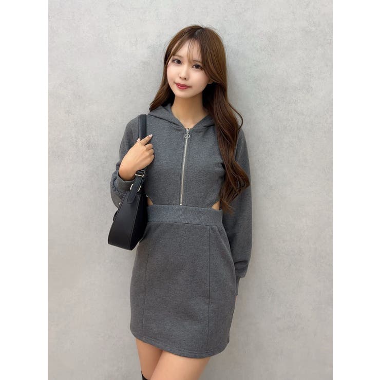 カットアウトフーディーワンピース | EATME | 詳細画像4 