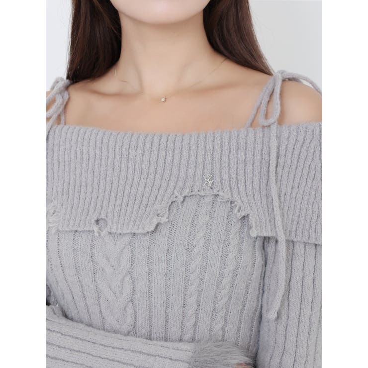 ヘムシャギーオフショルニットワンピース | EATME | 詳細画像10 